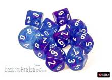 Chessex CHX27367 - Nebula® Aura/white Luminary Set of Ten d10s