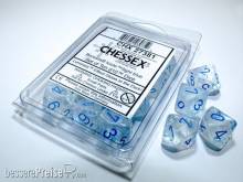 Chessex Würfel CHX27381 - Borealis® Icicle™/light blue Luminary Set of Ten d10s