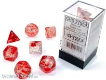 Chessex CHX27554 - Nebula TM Red/silver Luminary 7-Die Set