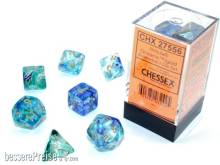 Chessex CHX27556 - Nebula TM Oceanic/gold Luminary 7-Die Set