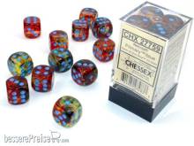 Chessex CHX27759 - Nebula TM 16mm d6 Primary/blue Luminary Dice Block? (12 dice)