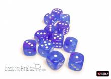 Chessex CHX27767 - Nebula® 16mm d6 Aura/white Luminary Dice Block (12 dice)