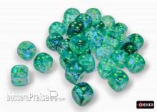 Chessex CHX27995 - Borealis® 12mm d6 Kelp/light green Luminary Dice Block (36 dice)