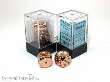 Chessex Würfel CHX29011 - Copper-Plated Metallic 16mm d6 with pips Pair (2)