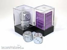 Chessex Würfel CHX29012 - Aluminum-Plated Metallic 16mm d6 with pips Pair (2)