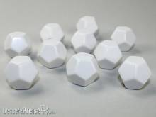 Chessex Würfel CHX29035 - Opaque Polyhedral White Bag of 10 Blank 12-sided dice