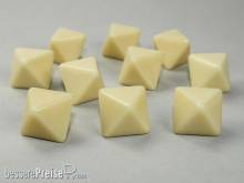 Chessex Würfel CHX29043 - Opaque Polyhedral Ivory Bag of 10 Blank 8-sided dice