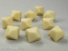 Chessex Würfel CHX29044 - Opaque Polyhedral Ivory Bag of 10 Blank 10-sided dice