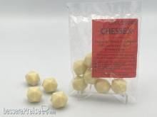 Chessex Würfel CHX29046 - Opaque Polyhedral Ivory Bag of 20 Blank 20-sided dice