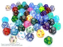 Chessex Würfel CHX29212 - Bag of 50 Assortment Loose Signature™ Polyhedral d12 Dice