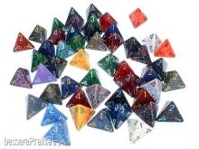 Chessex Würfel CHX29304 - Bag of 50 Assortment Loose Speckled Polyhedral d4 Dice