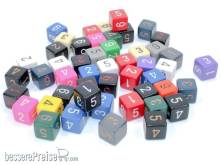 Chessex Würfel CHX29406 - Bag of 50 Assortment Loose Opaque Polyhedral d6 Dice