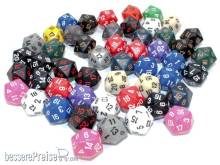 Chessex Würfel CHX29420 - Bag of 50 Assortment Loose Opaque Polyhedral d20 Dice
