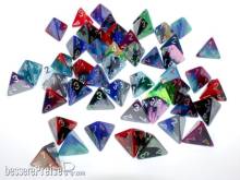 Chessex Würfel CHX29504 - Bag of 50 Assortment Loose Gemini™ Polyhedral d4 Dice