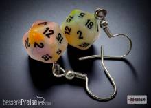 Chessex CHX54206 - Hook Earrings/Ohrringe Festive® Circus Mini-Poly d20 Pair