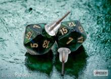 Chessex CHX54504 - Stud Earrings/Ohrstecker Scarab® Jade Mini-Poly d20 Pair