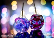 Chessex CHX54510 - Stud Earrings/Ohrstecker Nebula® Nocturnal Mini-Poly d20 Pair