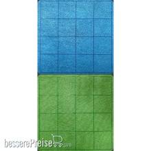 Chessex CHX97465 - Megamat® 1” Reversible Blue-Green Squares (34½” x 48” Playing Surface)