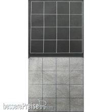 Chessex CHX97480 - Megamat® 1” Reversible Black-Grey Squares (34½” x 48” Playing Surface)