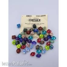 Chessex CHXLE916 - Bag of 50™ Assorted loose Mini-Polyhedral d10s