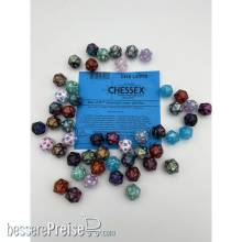 Chessex CHXLE919 - Bag of 50™ Assorted Loose Mini-Polyhedral d20s - 2nd Release