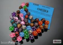 Chessex CHXLE921 - Bag of 50 Assorted Loose Mini-Polyhedral d20s - 3rd Release