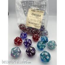 Chessex CHXLE922 - Countdown up/down Dice D20 Bag of 10
