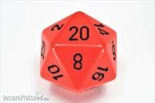 Chessex Würfel CHXXQ2003 - Opaque 34mm d20 Orange/black Dice
