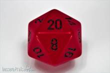 Chessex Würfel CHXXQ2014 - Opaque 34mm d20 Red/black Dice