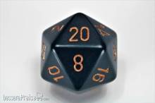 Chessex Würfel CHXXQ2026 - Opaque 34mm d20 Dusty Blue w/copper Dice