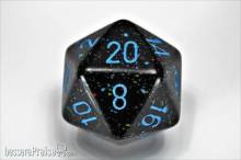 Chessex Würfel CHXXS2001 - Blue Stars™ Speckled 34mm 20-Sided Dice