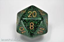 Chessex Würfel CHXXS2002 - Golden Recon™ Speckled 34mm 20-Sided Dice