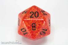 Chessex Würfel CHXXS2021 - Fire™ Speckled 34mm 20-Sided Dice