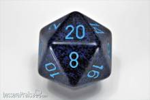Chessex Würfel CHXXS2053 - Cobalt™ Speckled 34mm 20-Sided Dice