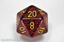 Chessex Würfel CHXXS2079 - Mercury™ Speckled 34mm 20-Sided Dice