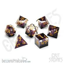 Glassstaff CSDCB38SHDWSPIRE - ShadowSpire Sharp Edge Resin RPG Dice Set