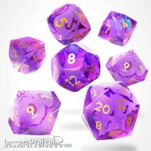 Glassstaff CSDCB41NCHNTA - Enchanta Sharp Edge Resin RPG Dice Set