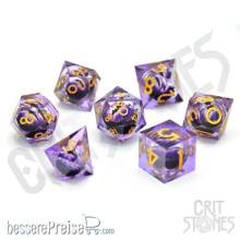 Glassstaff CSDCE10PSNGAZE - Poison Dragons Gaze Floating Eye RPG Dice Set