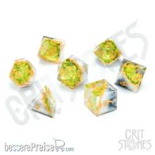 Glassstaff CSDCG5GMWILDS - Gem of the Wilds Geode RPG Dice Set