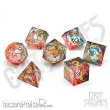 Glassstaff CSDCL25DSKYDRMS - Dusky Dreams Liquid Core RPG Dice Set