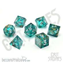 Glassstaff CSDCL2FORFOUNT - Forest Fountain Liquid Core RPG Dice Set