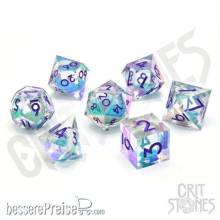 Glassstaff CSDCL33FNTSIAFLD - Fantasia Fluid Electroplated Liquid Core RPG Dice Set