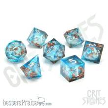 Glassstaff CSDCL35FLXFRTNE - Flux Fortune Liquid Core RPG Dice Set