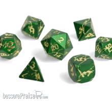 Glassstaff CSDCM105WLDLGBRK - Wildlight Break Metal RPG Dice Set