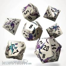 Glassstaff CSDCM108LDRWRM - Elderwyrm Metal RPG Dice Set