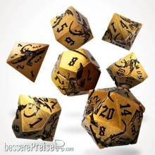 Glassstaff CSDCM109ANCNTCPRM - Ancient Cuprem Metal RPG Dice Set