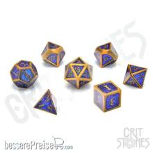 Glassstaff CSDCM14WRLKWRIT - Warlocks Writ Metal RPG Dice Set