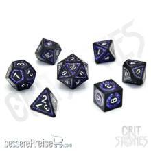 Glassstaff CSDCM17ASTRGLM - Astral Gleam Metal RPG Dice Set