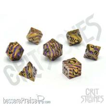 Glassstaff CSDCM19DWRVNVN - Dwarven Vein Metal RPG Dice Set