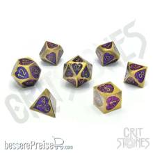 Glassstaff CSDCM22CHRMHRT - Charmheart Metal RPG Dice Set